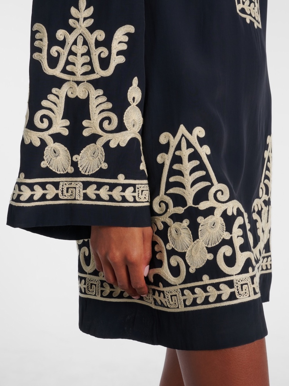 Isabel Marant Etoile Fadeli embroidered crepe tunic dress - Picture 4 of 12